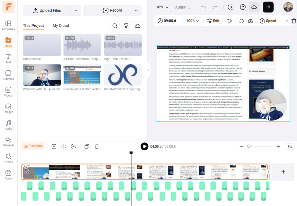 Flexclip Advanced editing tools